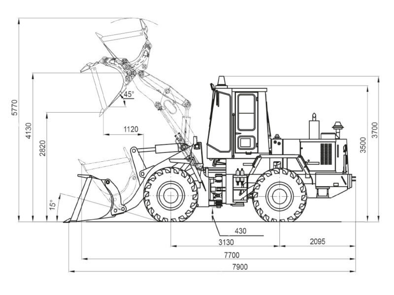 Погрузчики универсальные АМКОДОР 352С-02