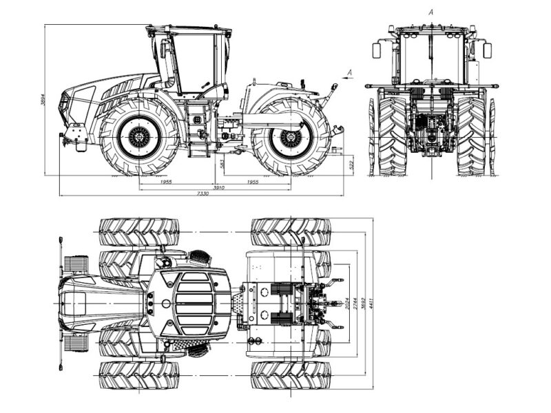 Трактор колесный AMKODOR 5350AG/5450AG