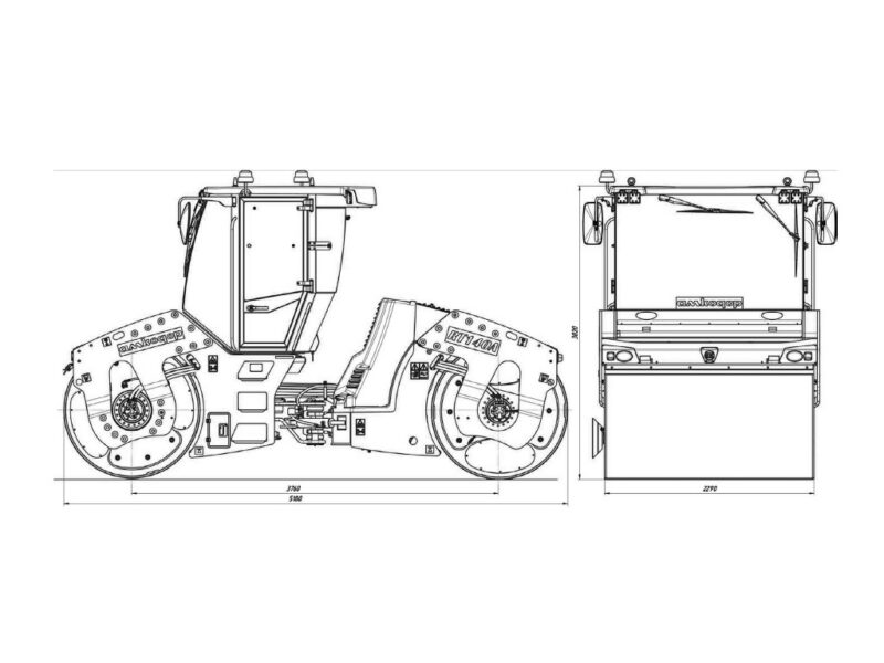 Каток дорожный AMKODOR RT-140A