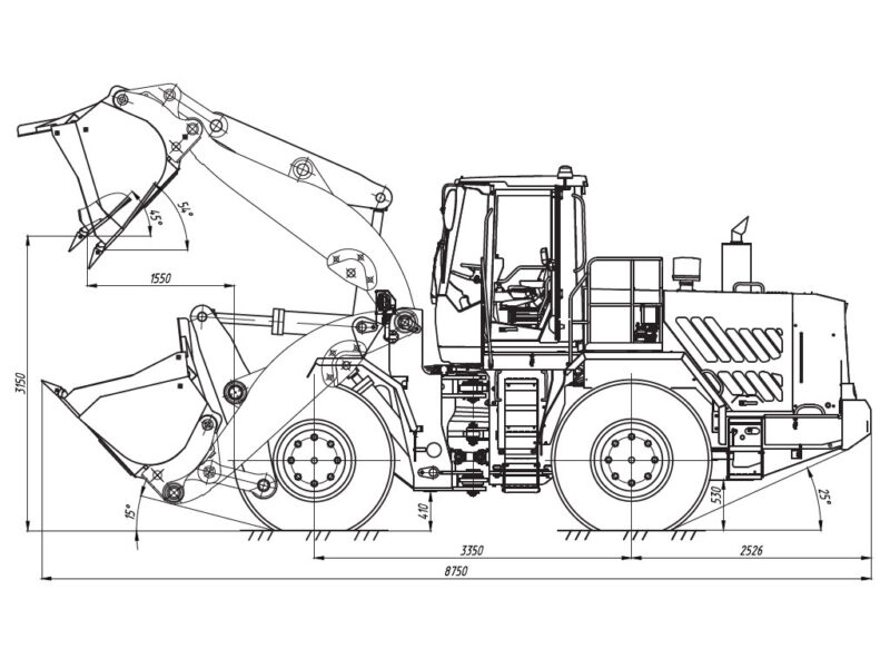 Погрузчик универсальный AMKODOR W700C